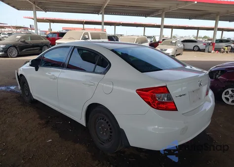 2012 Honda Civic Lx из США, поврежденный, VIN 2HGFB2F5XCH315828